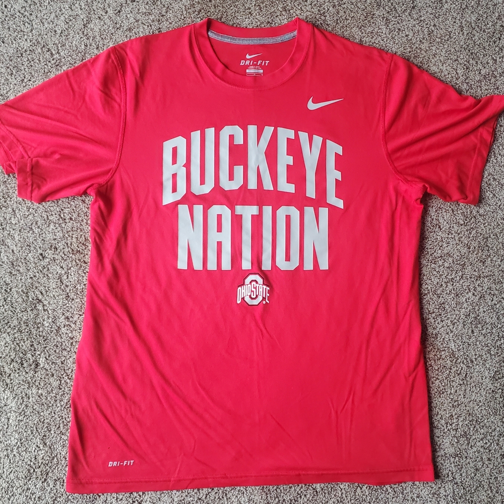 Nike Red Buckeye Nation Tee